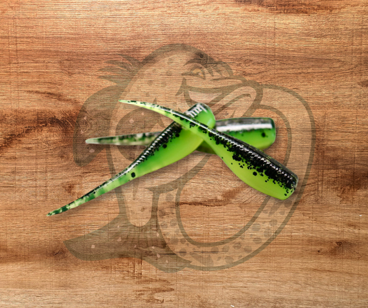 Black/Chartreuse Crappie Minnow